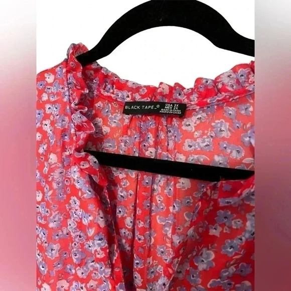 Black Tape Floral Maxi Dress Plus Size 2X - Picture 4 of 6